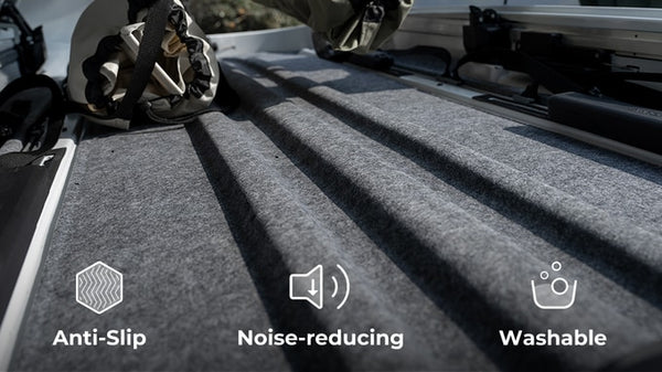 Wheelsboy Select ENROAD Roof Box’s detachable felt pad delivers triple benefits: Anti-Slip to secure gear, Noise-Reducing for quiet drives, and Washable for easy cleaning. A small detail that makes a big difference in EV storage.