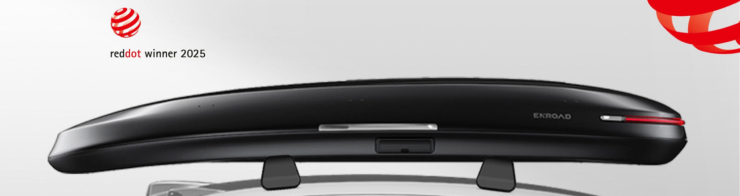 Wheelsboy Select ENROAD Roof Box is a Red Dot Winner 2025, recognized for its innovative design and aesthetic excellence. This award underscores its blend of functional innovation and visual appeal, making it a standout choice for style-conscious and performance-driven drivers.