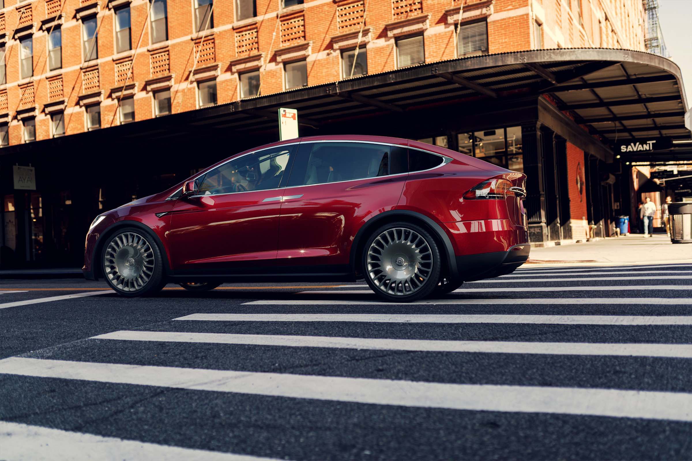 Wheelsboy Select TNA Wheels in Onyx Black are custom-engineered for Tesla vehicles. Featuring a sleek, bold finish and performance-optimized design, they deliver head-turning aesthetics and enhanced efficiency, making them the perfect upgrade for Tesla owners.