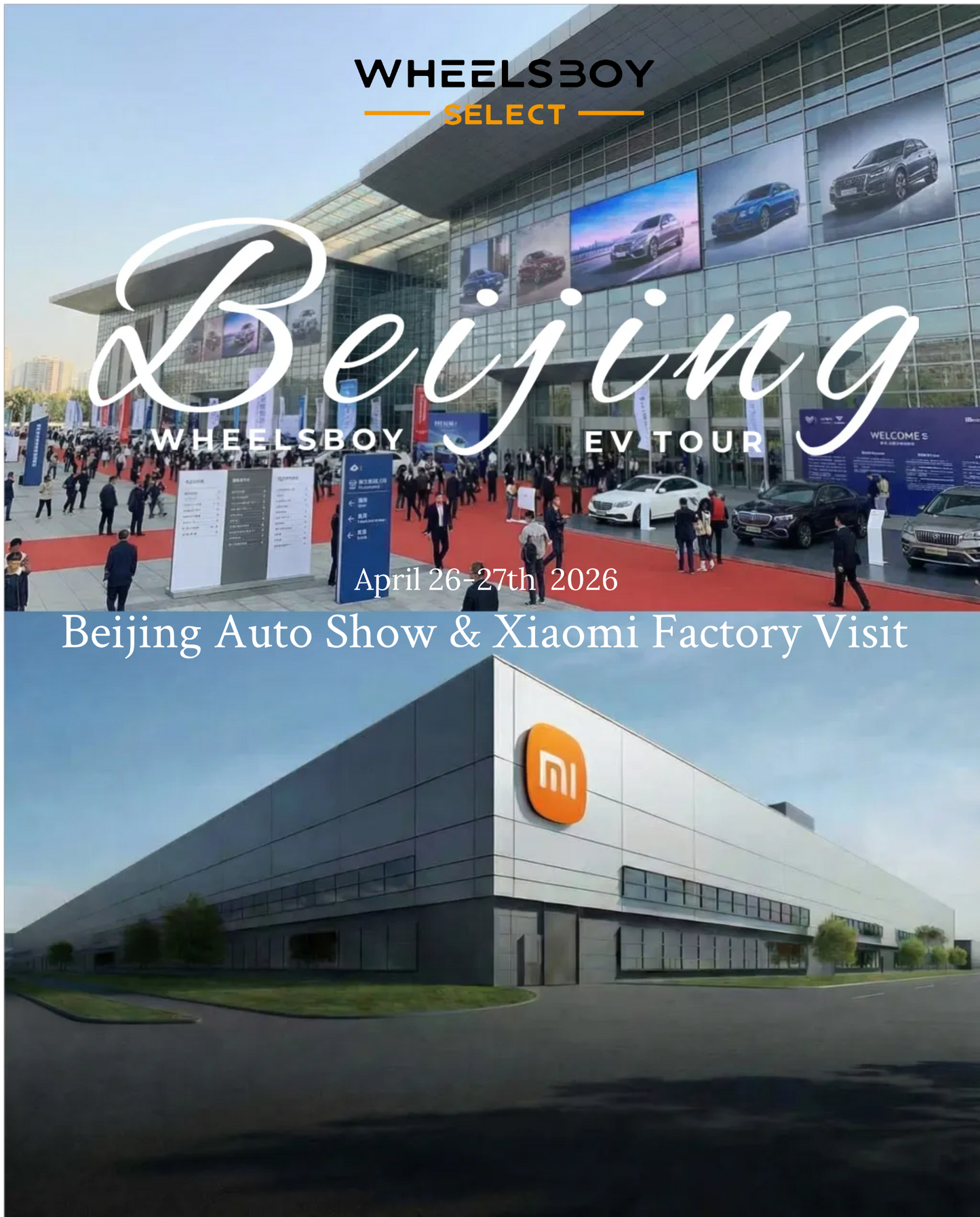 Tournée Wheelsboy EV - Pékin 26-27 avril 2026