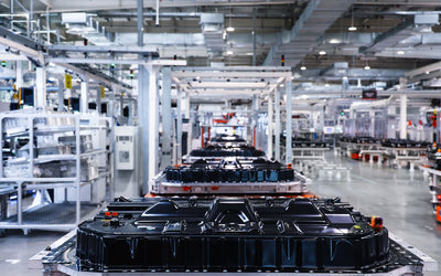 Wheelsboy EV Tour 2026 inside the Xiaomi EV battery workshop, showcasing high-precision battery pack manufacturing with automated welding, real-time inspection, and quality control across the production line.
