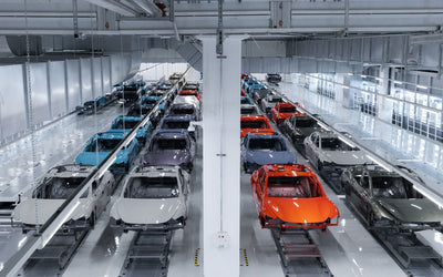 Wheelsboy EV Tour 2026 inside the Xiaomi EV body workshop, highlighting highly automated body assembly with precision fitting, intelligent robotics, and advanced manufacturing accuracy shaping next-generation electric vehicles.
